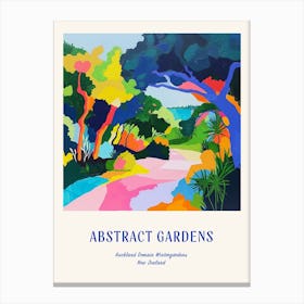 Colourful Gardens Auckland Domain Wintergardens 2 Blue Poster Canvas Print