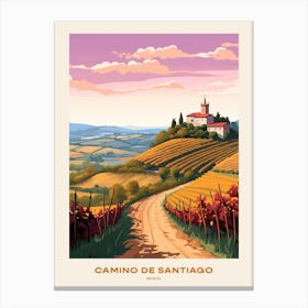 Camino De Santiago Spain 2 Hike Poster Canvas Print