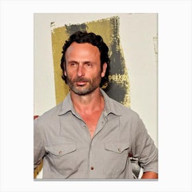 Andrew Lincoln Retro Collage Movies Canvas Print