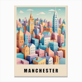 Manchester City Low Poly (1) Canvas Print