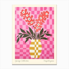 Spring Collection Snapdragons Flower Vase 2 Canvas Print