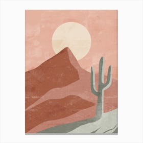 Cactus In The Desert 35 Canvas Print