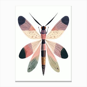 Colourful Insect Illustration Firefly 13 Canvas Print