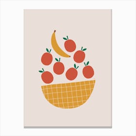 Summer Fruit Bowl Canvas Print