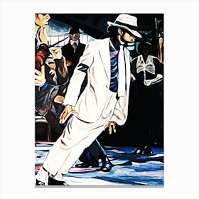 dance Michael Jackson king of pop music 2 Canvas Print
