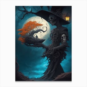 In the Shadow of the Reaper's Reign Canvas Print