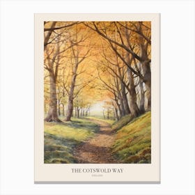 The Cotswold Way England 2 Uk Trail Poster Canvas Print