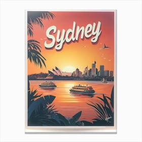 Aihrgdesign A Mid Century Modern Travel Poster For Sydney Sho 1a4e50f4 E68e 4017 A5ab 0dca3a7be398 1 Canvas Print