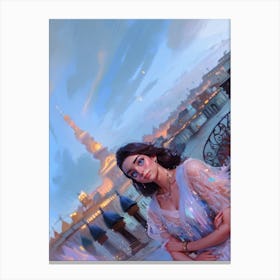 Princess In The City Canvas Print