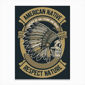 American Native 2 Canvas Print