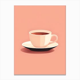Minimalistic Cup Of Coffee 1 Canvas Print