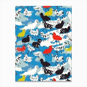 Flock Of Sheep Canvas Print