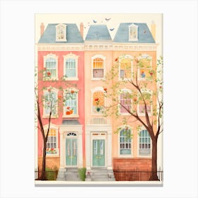 London Townhouse Canvas Print