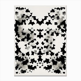 Black And White Abstract Painting Canvas Print