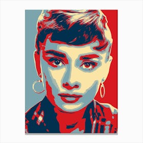 Abstract Audrey Hepburn Leinwandbild