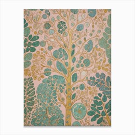 Abstract Tree In Pastel Canvas Print