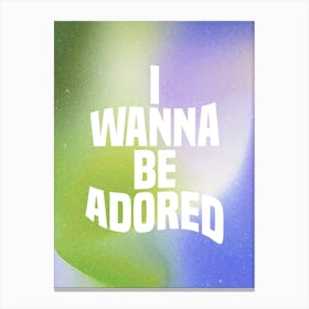 I Wanna Be Adored, The Stone Roses  Canvas Print