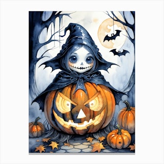 Jack the Jack O' Lantern Halloween Canvas Paint Art Kit – Art by Jess