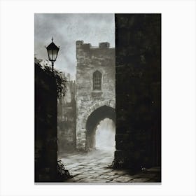 Dark Gothic Edinburgh Castle Canvas Print