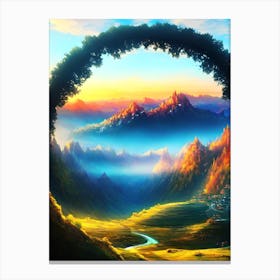 Landscape Painting 49 Canvas Print