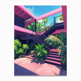 Pink House 8 Canvas Print