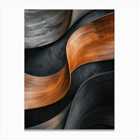 Abstract Wood Wave Canvas Print