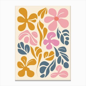 Shabby Chic Florals Canvas Print