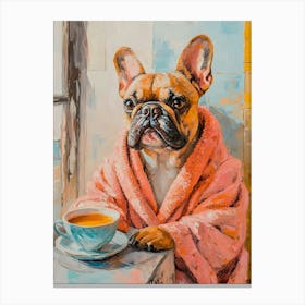 Leisure Frenchie Morning 2 Canvas Print