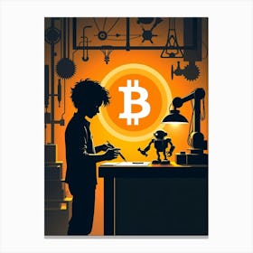 Bitcoin 3 Canvas Print