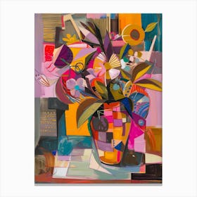 Abstract Flower Arrangement Canvas Print