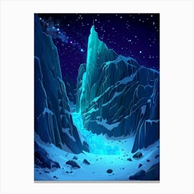 Ice Mountain Canvas Print