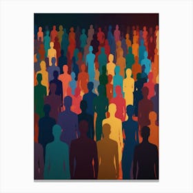 Crowd Of People 2 Canvas Print