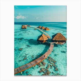 Maldives Resort Canvas Print