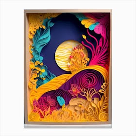 Paper Cut Art-Reimagined 9 Canvas Print