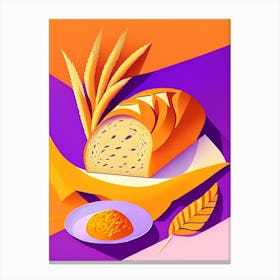 Amaranth Bread Bakery Product Matisse Inspired Pop Art Canvas Print