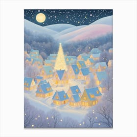 Magical Christmas Village Canvas Print