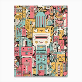 Doodle City Canvas Print