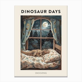 Dinosaur Snoozing 2 Canvas Print