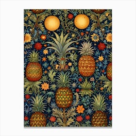 William Morris Pineapples Canvas Print