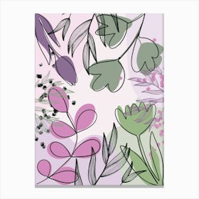 Floral Background Canvas Print