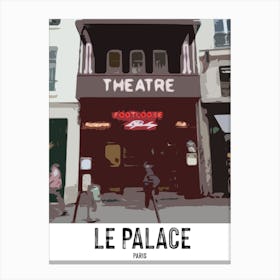 Le Palace, Nightclub, Paris, Art, Wall Print Canvas Print