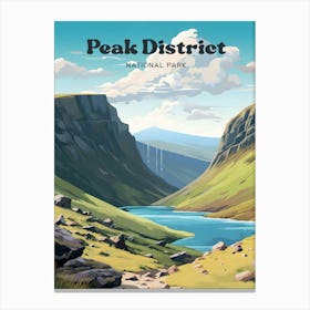 Peak District National Park England Adventure Travel Art Canvas Print