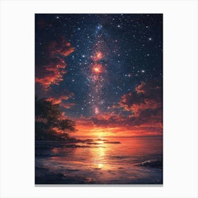 Starry Night Sky 8 Canvas Print