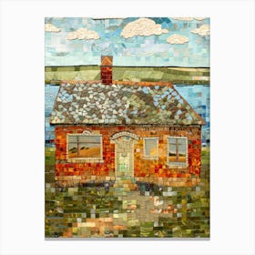 Mosaic House Canvas Print