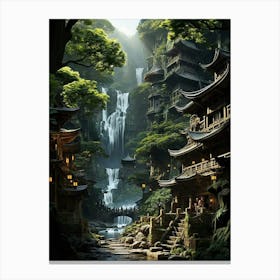 Asian Village 1 Canvas Print