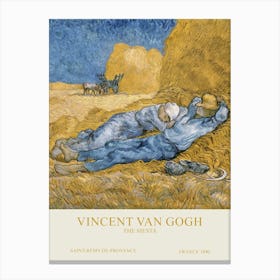 Vincent Van Gogh - The Siesta Canvas Print