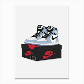 Sneakers Jordan Art Canvas Print