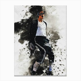 Smudge Of Portrait Michael Jackson Canvas Print