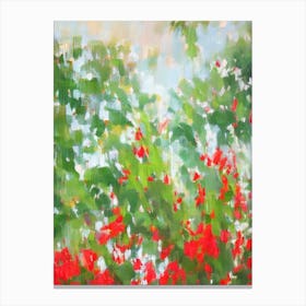 Red Edged Dracaena 2 Impressionist Painting Plant Canvas Print