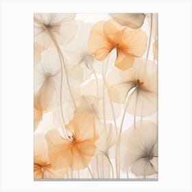 Boho Dried Flowers Nasturtium 4 Canvas Print
